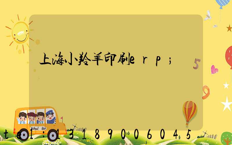 上海小羚羊印刷erp
