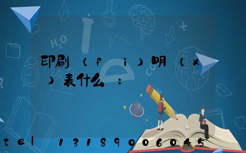 印刷費(fèi)明細(xì)表什么樣