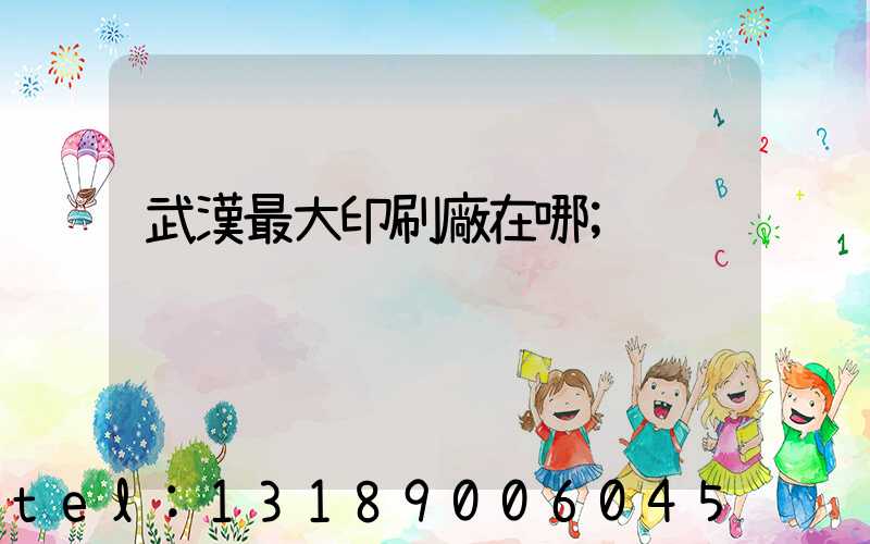 武漢最大印刷廠在哪