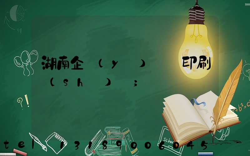 湖南企業(yè)畫冊印刷設(shè)計