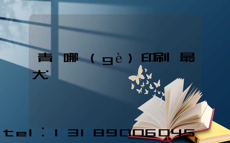 青島哪個(gè)印刷廠最大